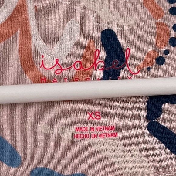 Isabel Materniry • Light Pink Blue Paisley Ruffle Faux Wear Maxi Dress - Picture 9 of 9